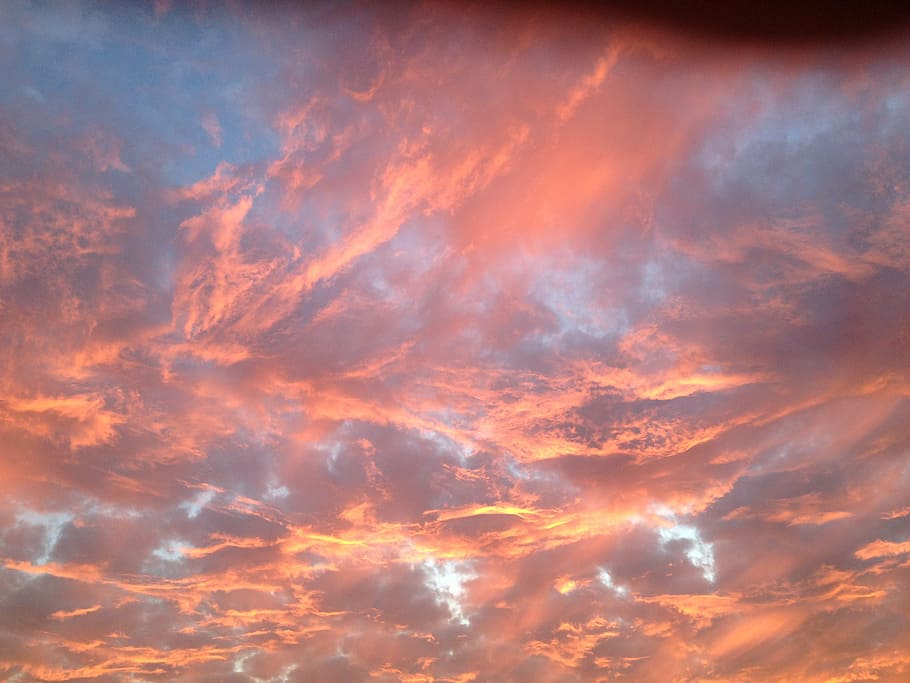 clouds, dawn, dusk, nature, sky, sunset, cloud - Sky, sunlight HD wallpaper