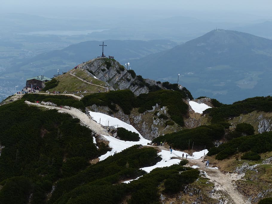 Mountain Summit, geiereck, alpine, unterberg, massif, northern limestone alps HD wallpaper