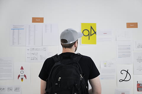 creative, development, goals, ideas, information, looking, man HD wallpaper
