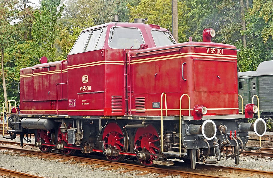 diesel locomotive, rarity, operational, osnabrück, railway enthusiasts, HD wallpaper
