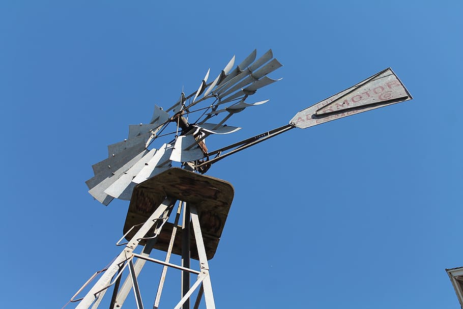 Windmill, Wind, Mill, Power, industry, blue, sky, no people HD wallpaper
