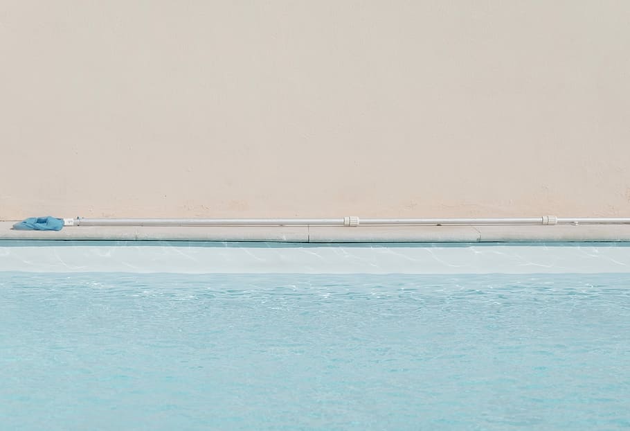 white hose, untitled, pool, minimal, line, geometric, water, wall HD wallpaper