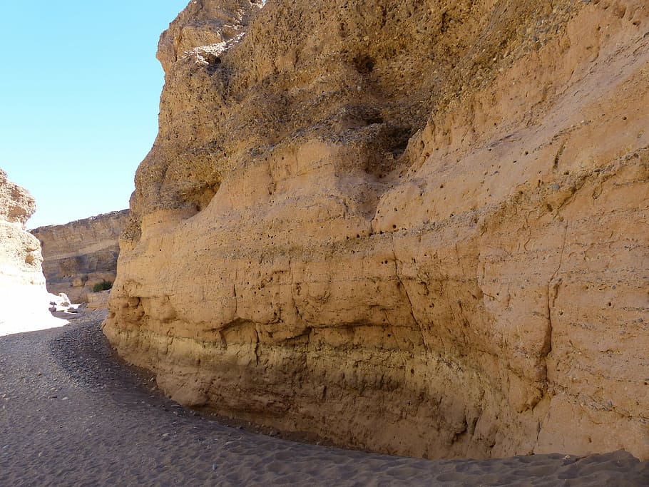 sesriem, rock, gorge, namibia, rock formation, solid, nature HD wallpaper