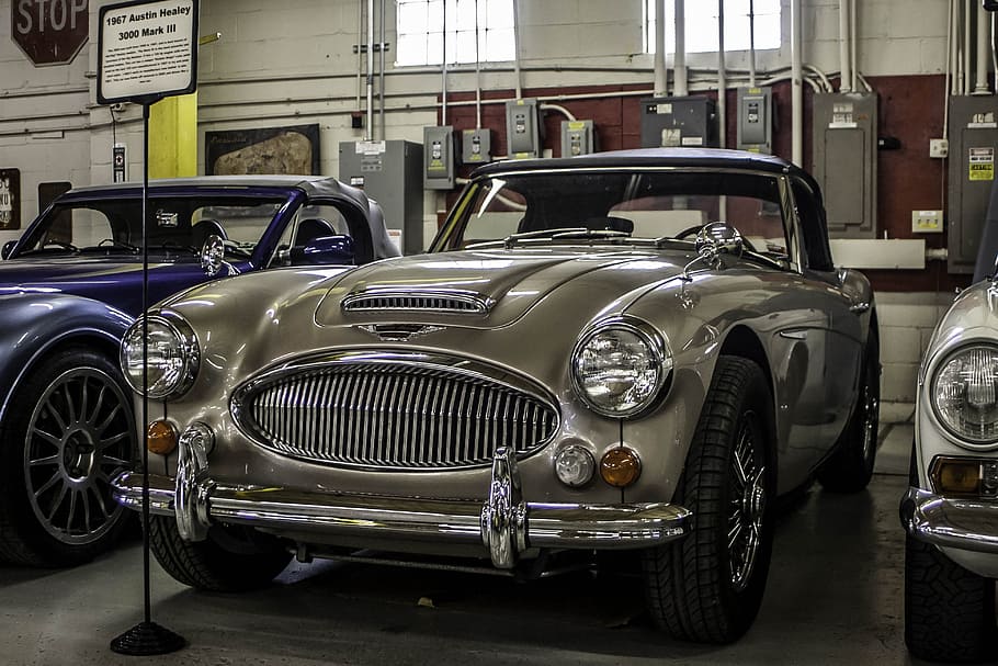 Austin, Healey, Car, Chrome, Vehicle, auto, classic, retro HD wallpaper