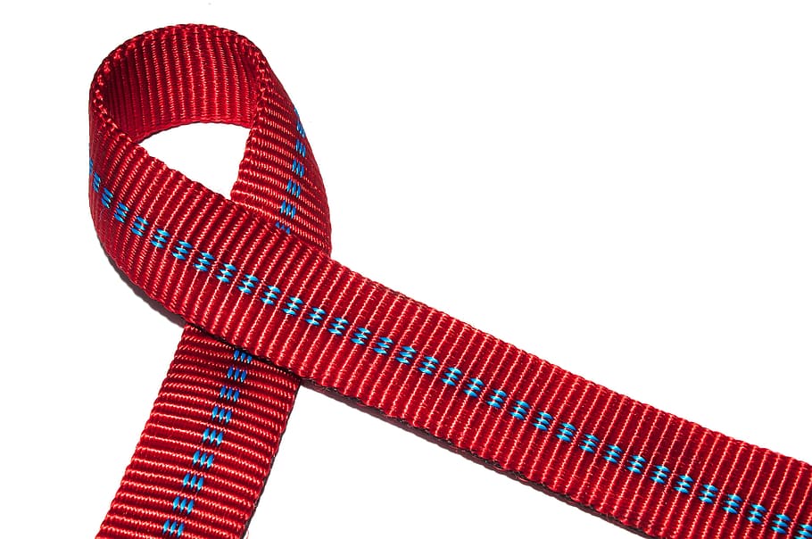 Loop, Hose, Band, hose band, red, white background, close-up HD wallpaper