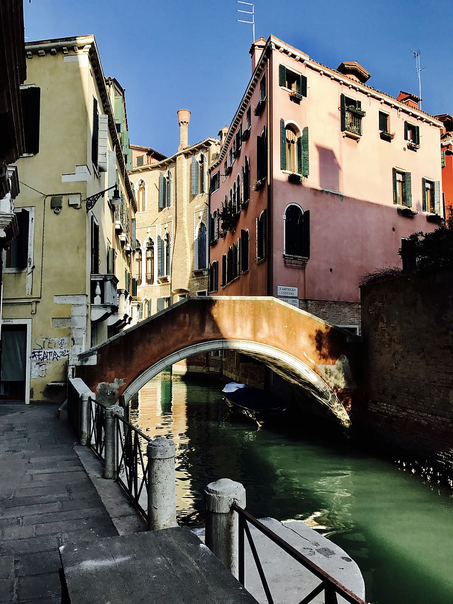 Venice, Bridge, River, venice bridge, bridge - man made structure HD wallpaper