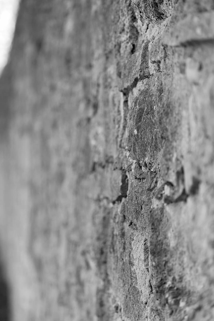 wall, stone, nature, cracks, old, textured, selective focus HD wallpaper