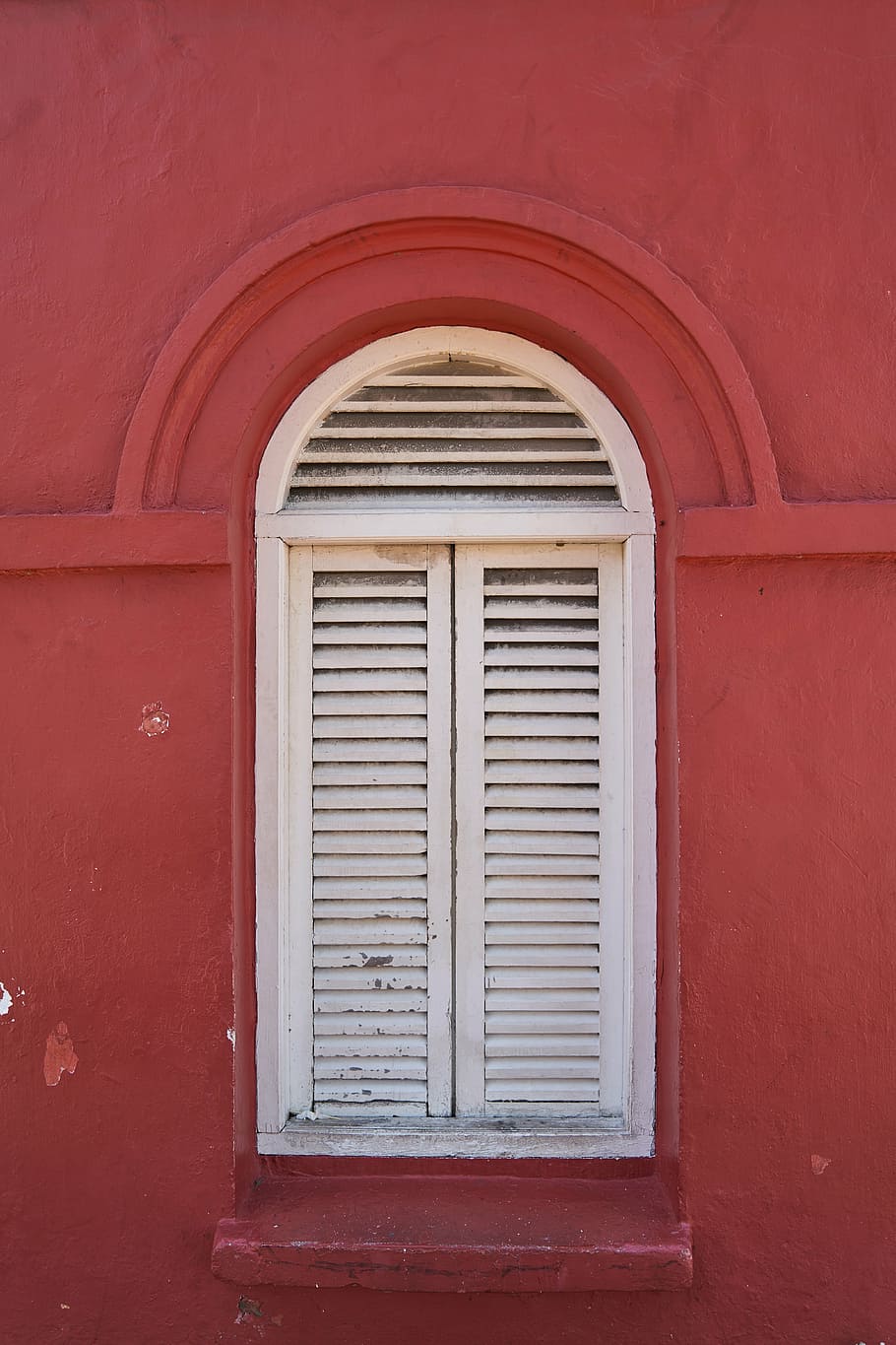 window, white, red, houses, on, old, composition, buildings HD wallpaper