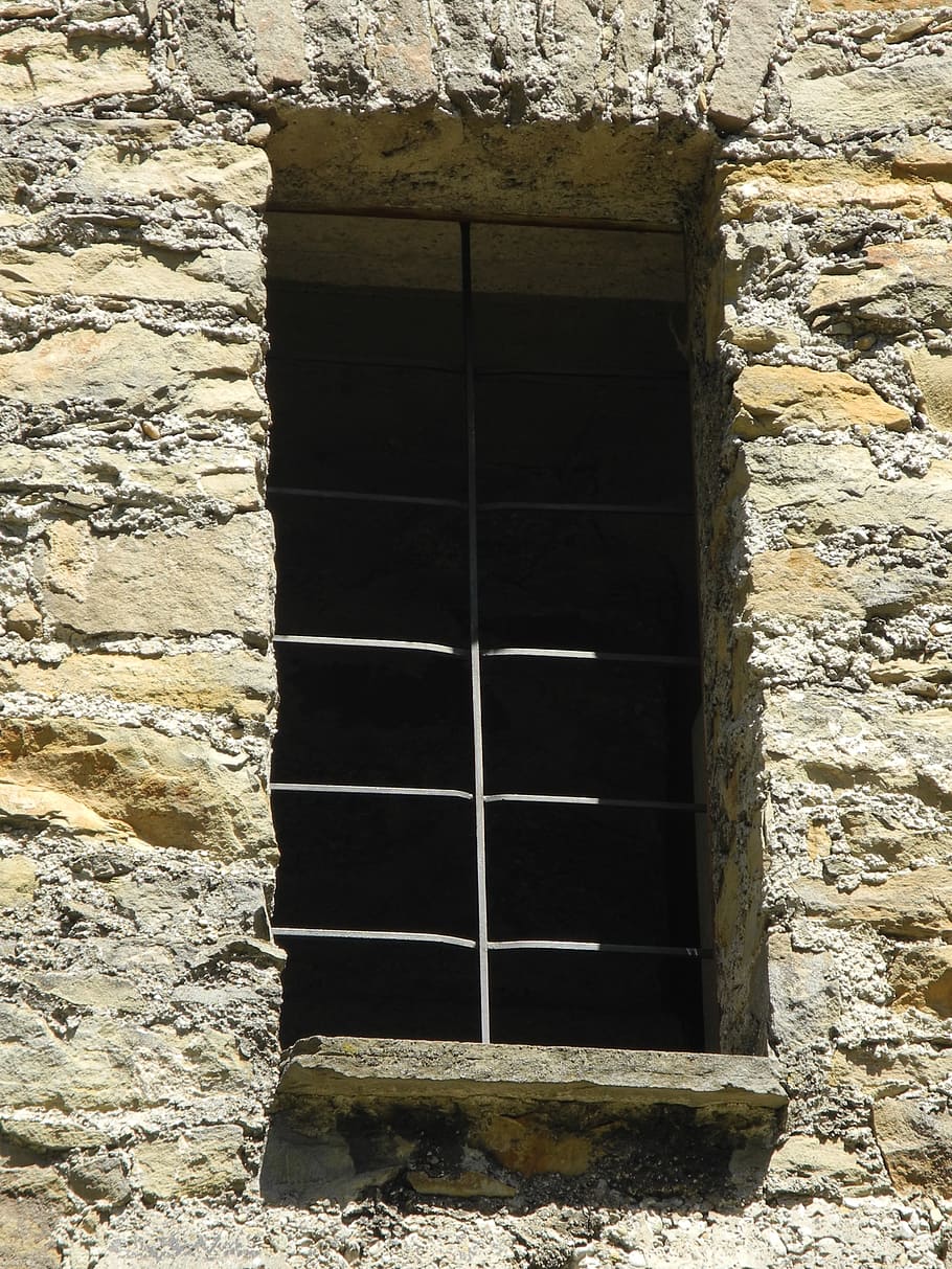 window, castle, stone, grid, light, shadow, old, building, built structure HD wallpaper
