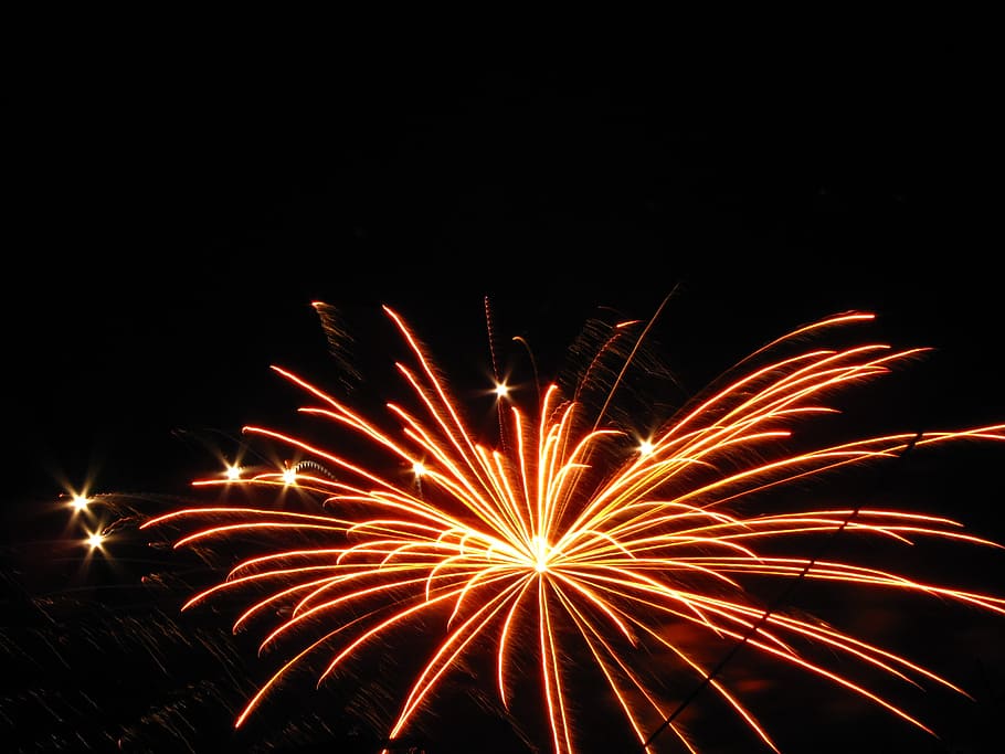 fires, artifice, fireworks, colorful, feast, new year's eve