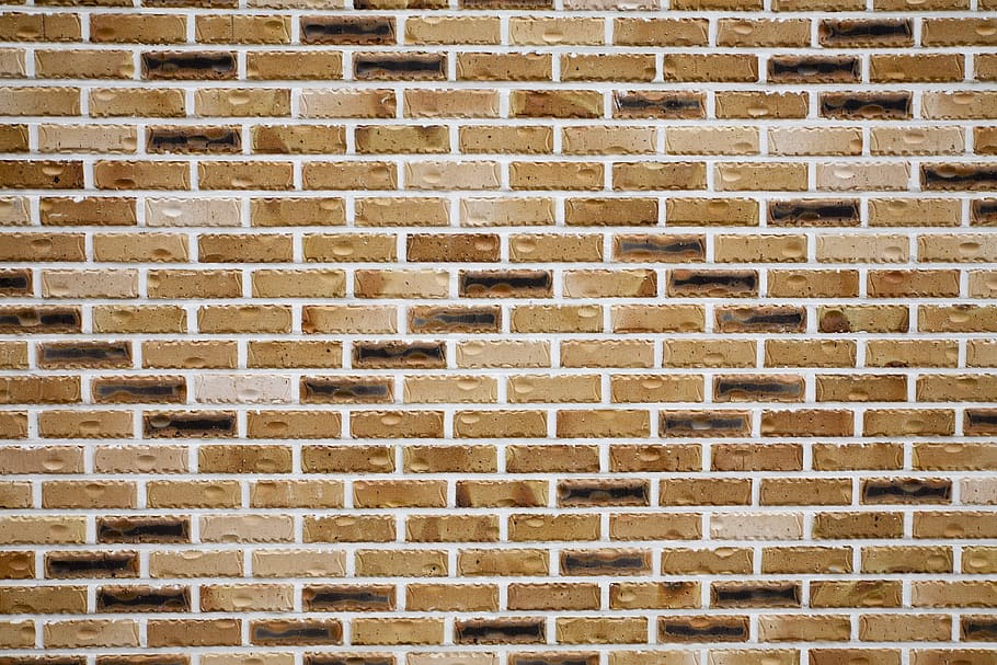 brown brick wall, architecture, pattern, background, tile, square