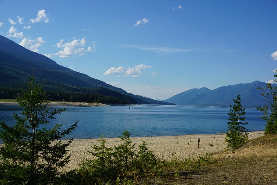 canada, landscape, lake, mountain, water, scenics - nature HD wallpaper