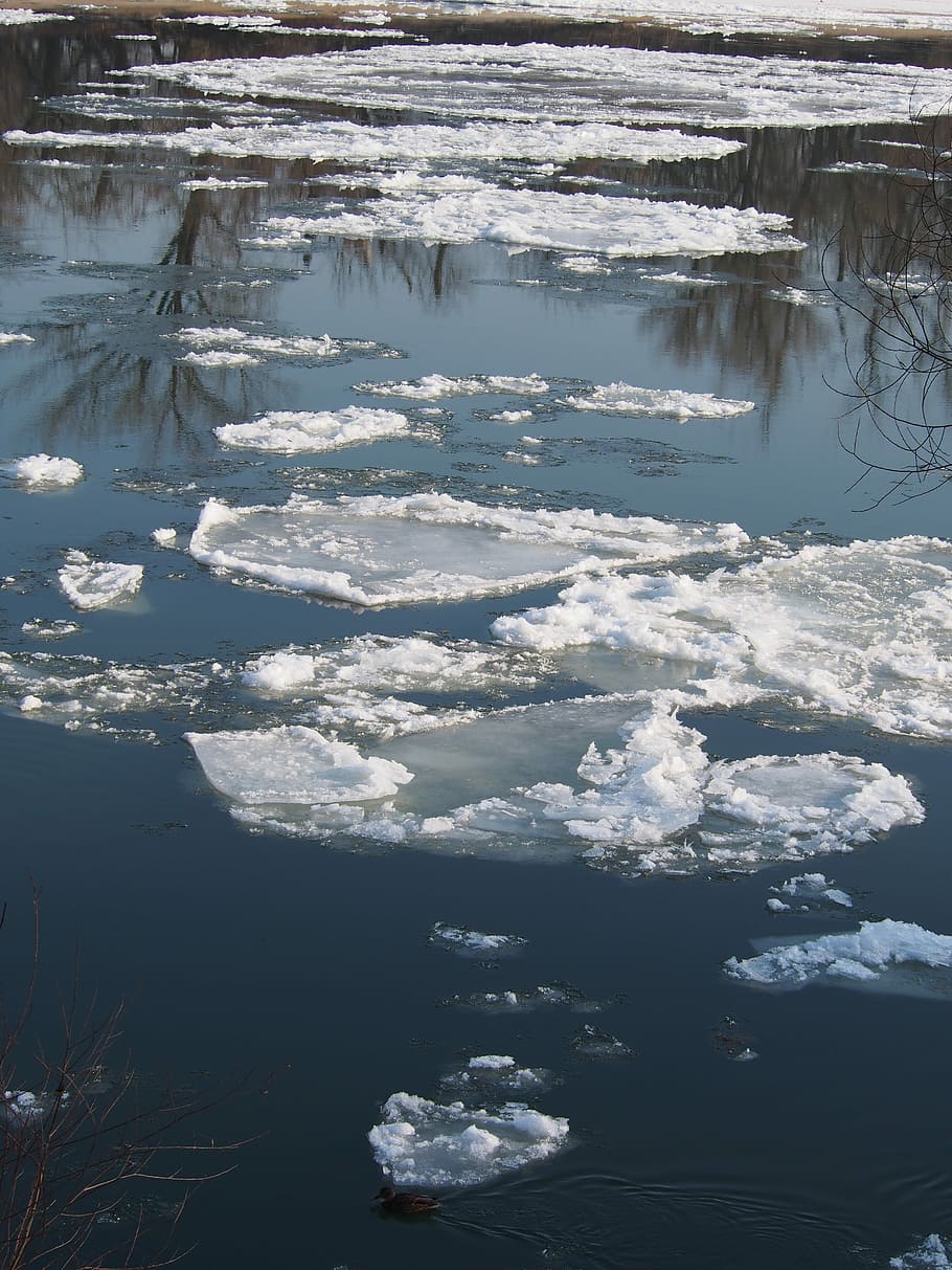 Winter, Ice, Water, reflection, cold temperature, nature, no people HD wallpaper