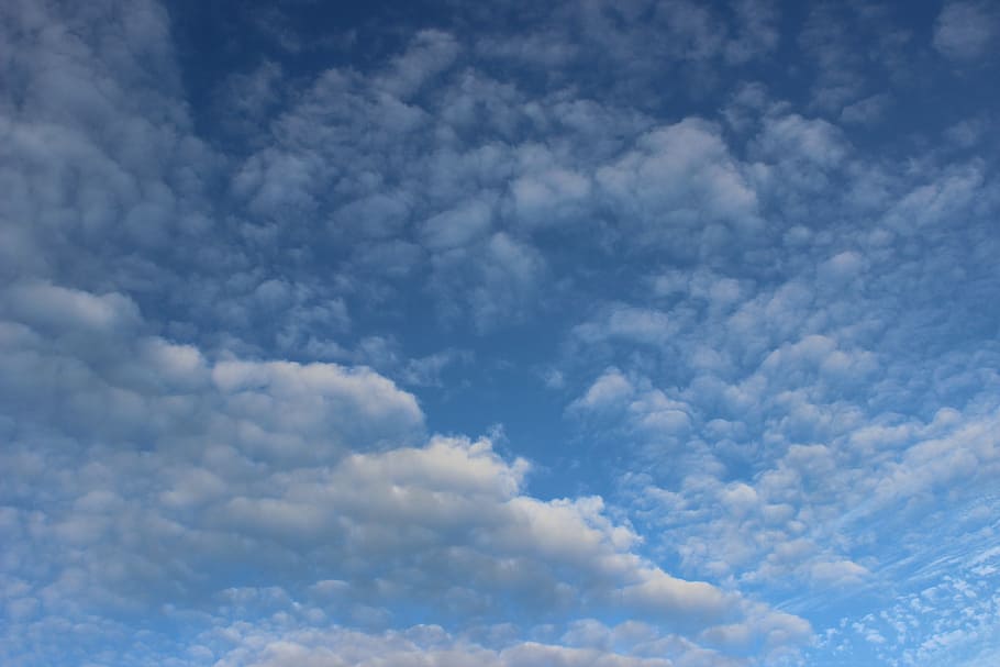 clouds, sky, blue, nature, summer, outdoors, clear, weather HD wallpaper