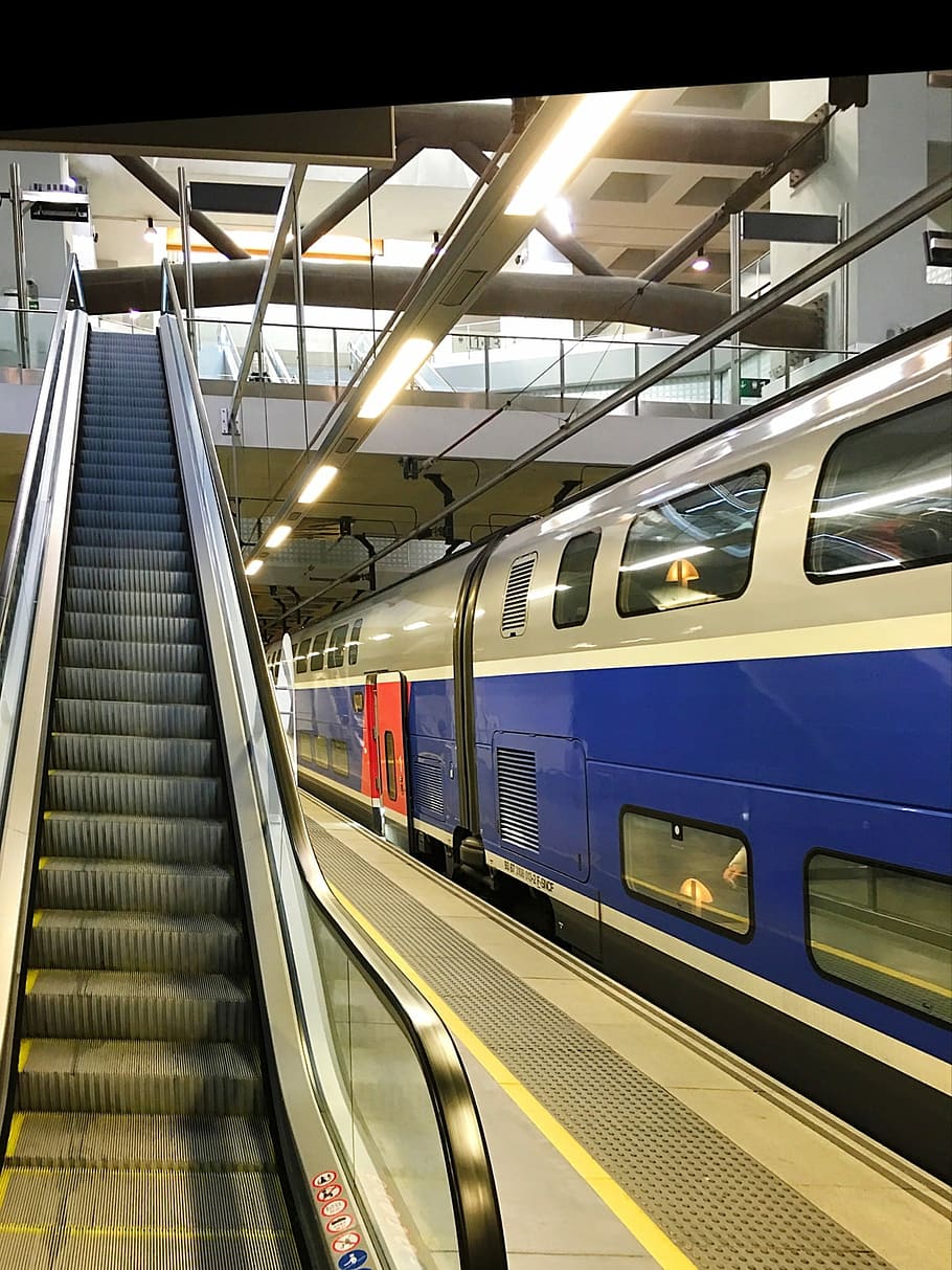 Train, Hst, High Speed, Platform, France, transportation, public transportation HD wallpaper
