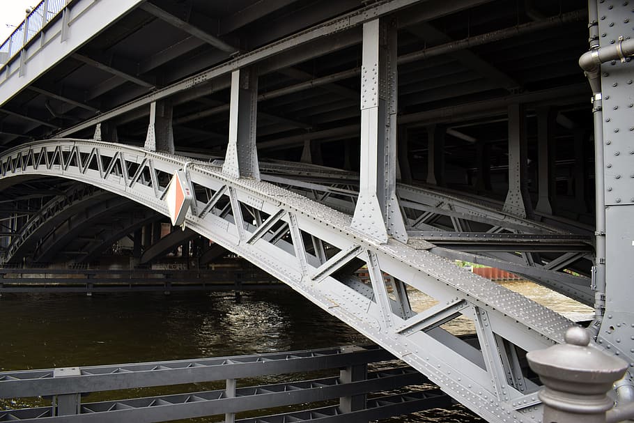 bridge, iron, architecture, engineering, construction, metal HD wallpaper