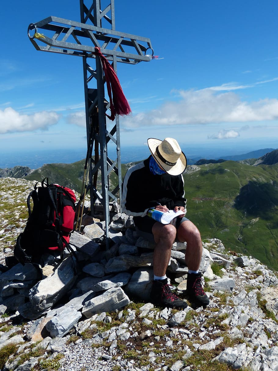 Summit Cross, Wanderer, Stormer, summit stormer, entry, summit book HD wallpaper