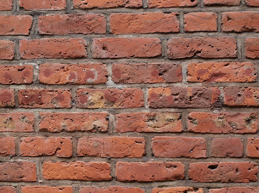 Brick Wall, Bricks, Construction, red, cement, masonry, grungy HD wallpaper