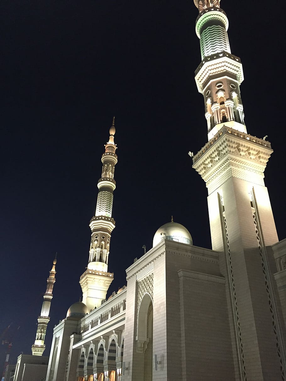 Mosque, Holy, Shrine, Madina, holy shrine, architecture, dome