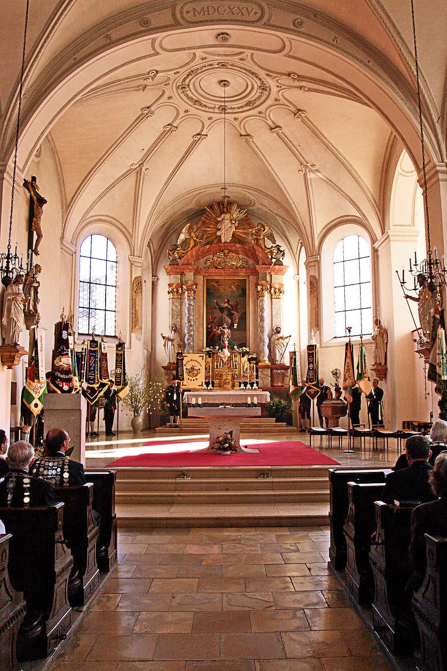 lords table, church, saint jakob, dachau, bavaria, germany, HD wallpaper
