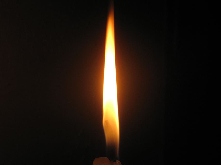 candle, flame, light, burning, heat - temperature, fire, fire - natural phenomenon HD wallpaper
