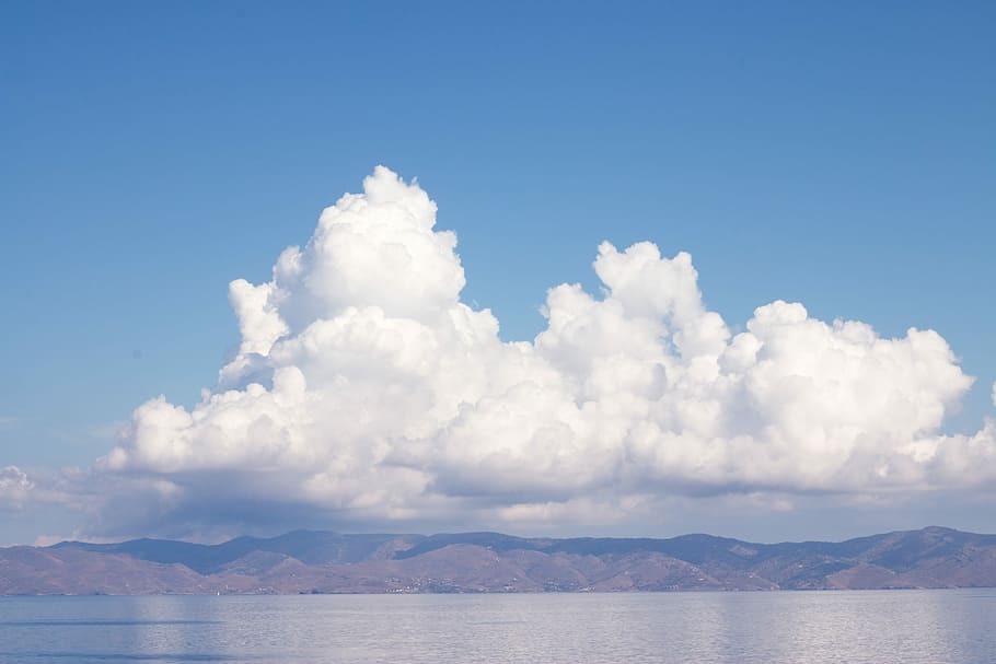 Clouds, Water, Ocean, Greek, Islands, sky, greek islands, greece HD wallpaper