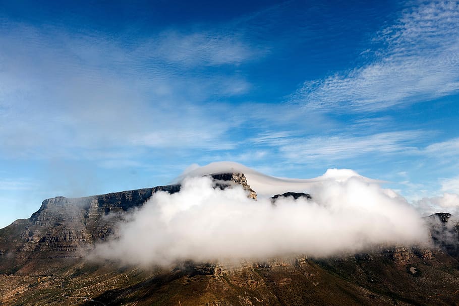 white cloud covering brown rocky mountain during day time, nature HD wallpaper