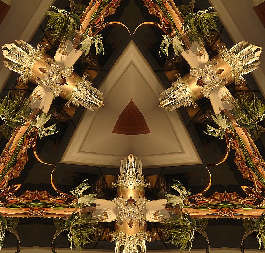 abstraction, kaleidoscope, elements, illuminated, no people HD wallpaper