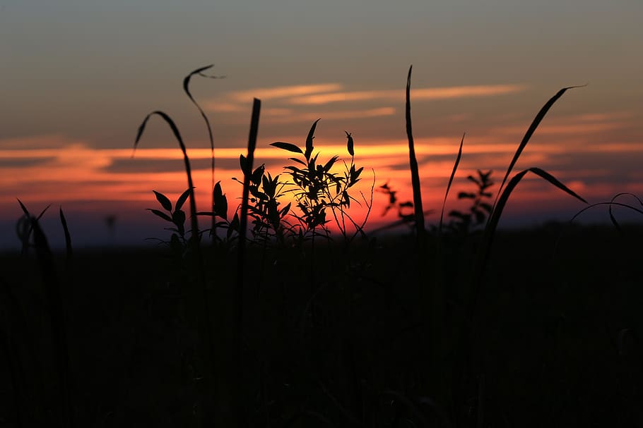 poland, clouds, sunset, sky, landscape, autumn, evening, poland village HD wallpaper