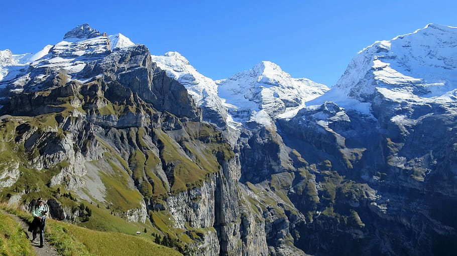 Switzerland, Alps, Mountain, Swiss, landscape, alpine, scenery HD wallpaper