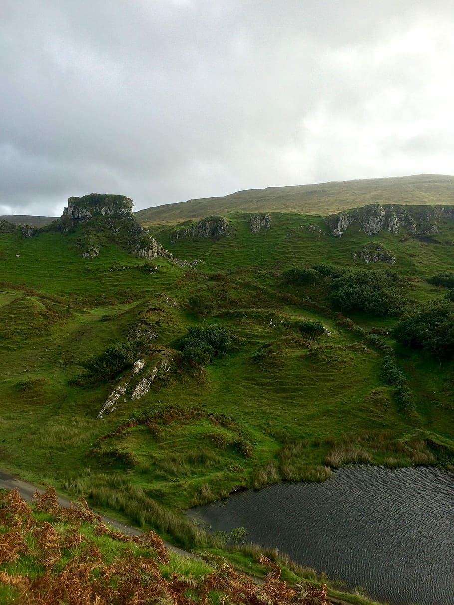 Scotland, Isle Of Skye, faerie glenn, landscape, scottish, highlands, HD wallpaper