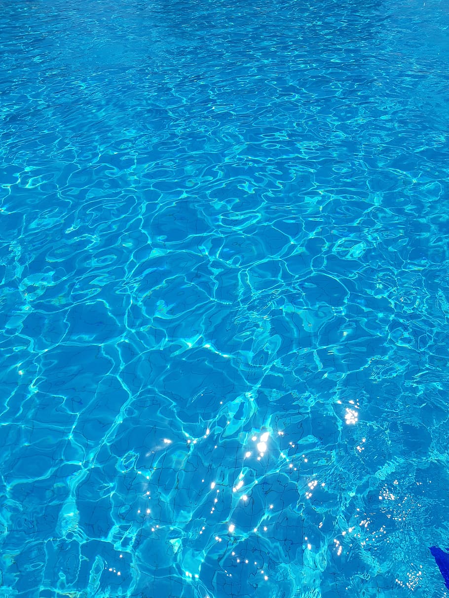 water, pool, blue, swimming pool, rippled, nature, full frame HD wallpaper