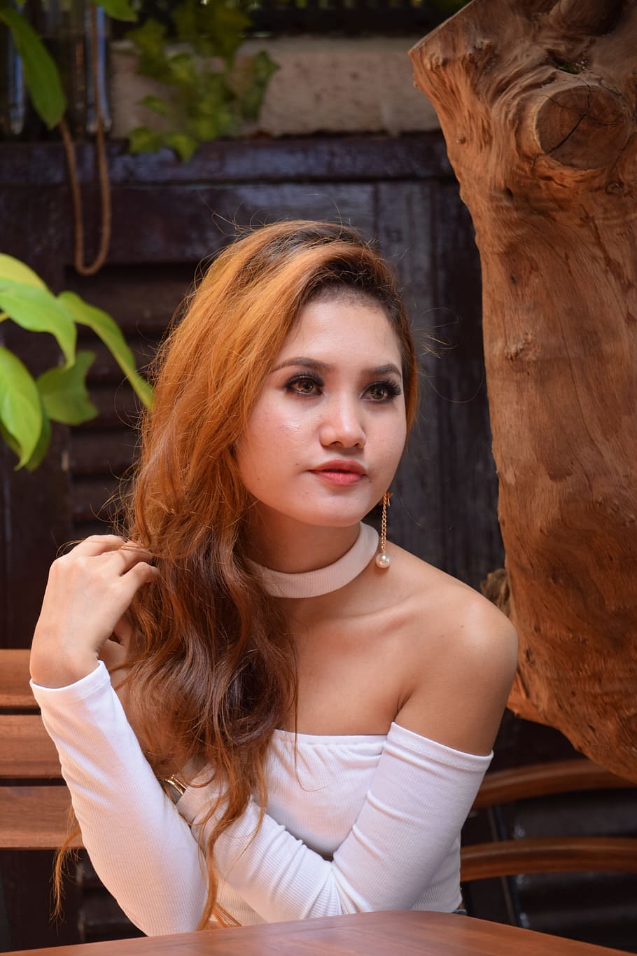 portrait, blonde, beautiful, one person, beautiful woman, beauty HD wallpaper