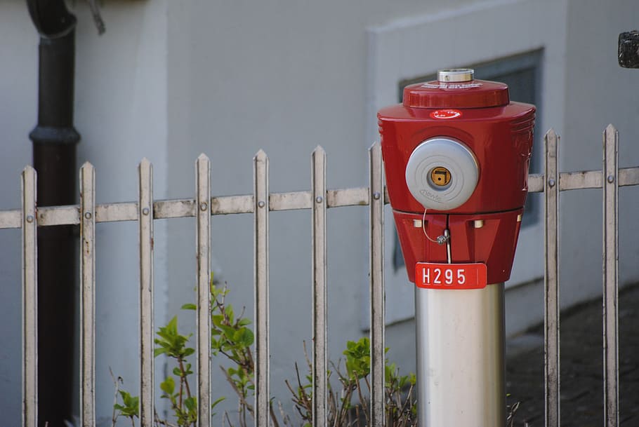 hydrant, red, garden, fire, stainless, firefighter hydrant HD wallpaper