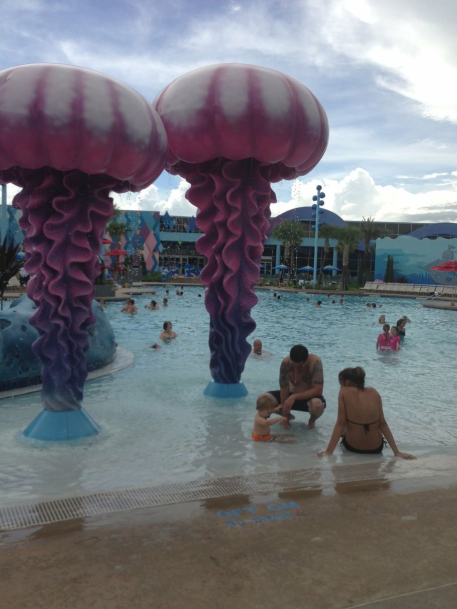 vacation, hotel, disney, water, nature, day, sky, cloud - sky HD wallpaper