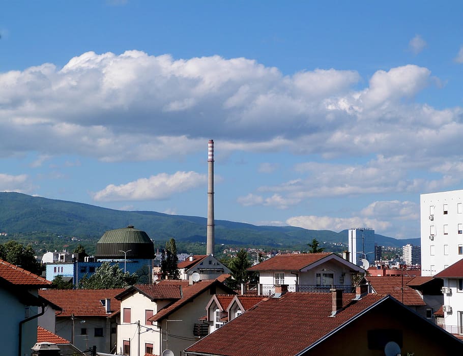 City, Clouds, sky, building exterior, architecture, house, built structure HD wallpaper