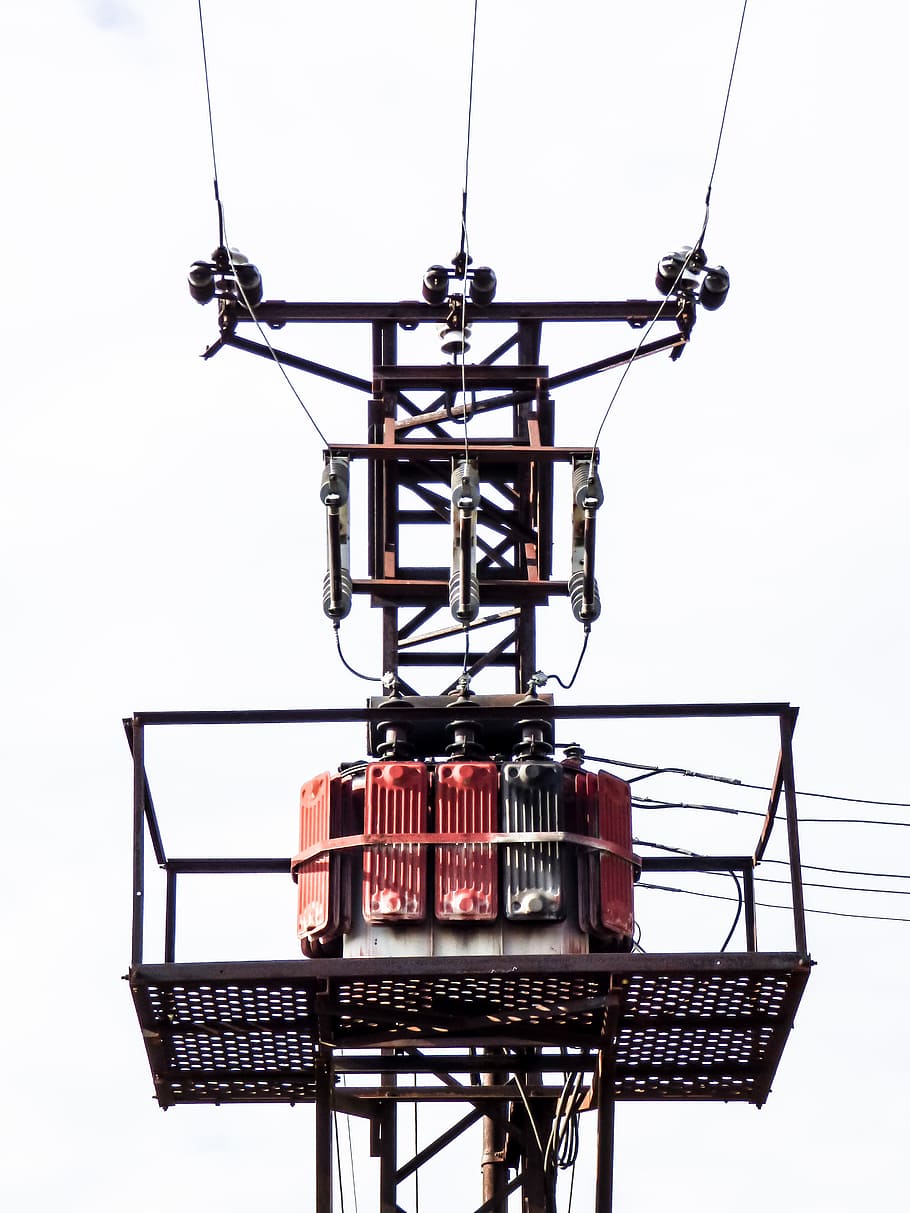 Current, Cable, Lamp Post, Pylon, tension, buildup, transformer HD wallpaper