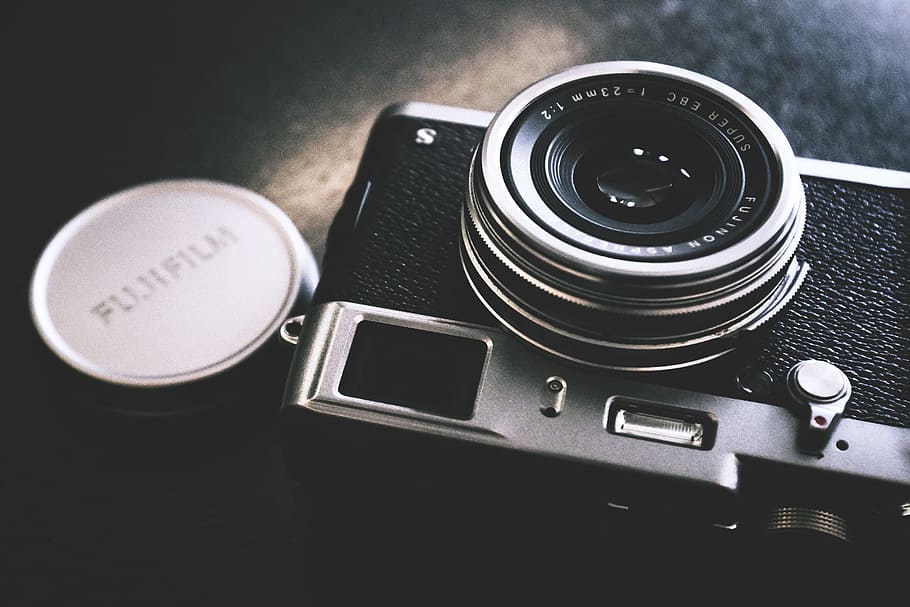 Closeup shot of Fujifilm camera, technology, camera - Photographic Equipment, HD wallpaper