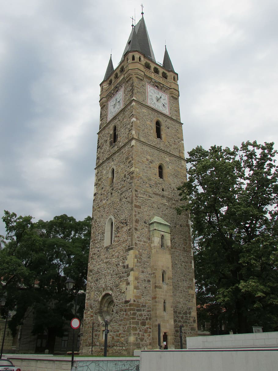 tower, sfantul, stefan, baia mare, transylvania, center, architecture HD wallpaper