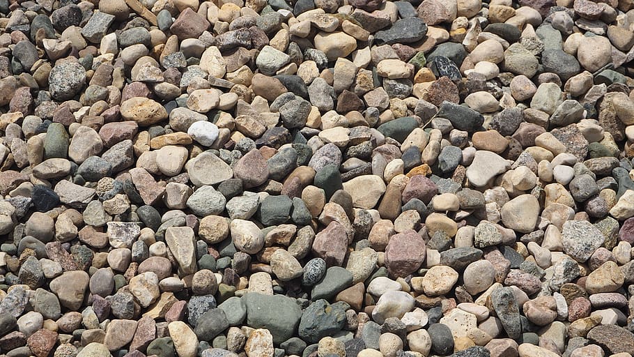 rocks, texture, landscaping, stones, construction, smooth, round HD wallpaper