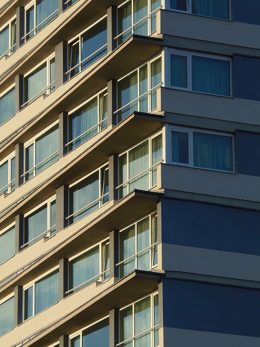 building, tall building, facade, architecture, window, building Exterior HD wallpaper