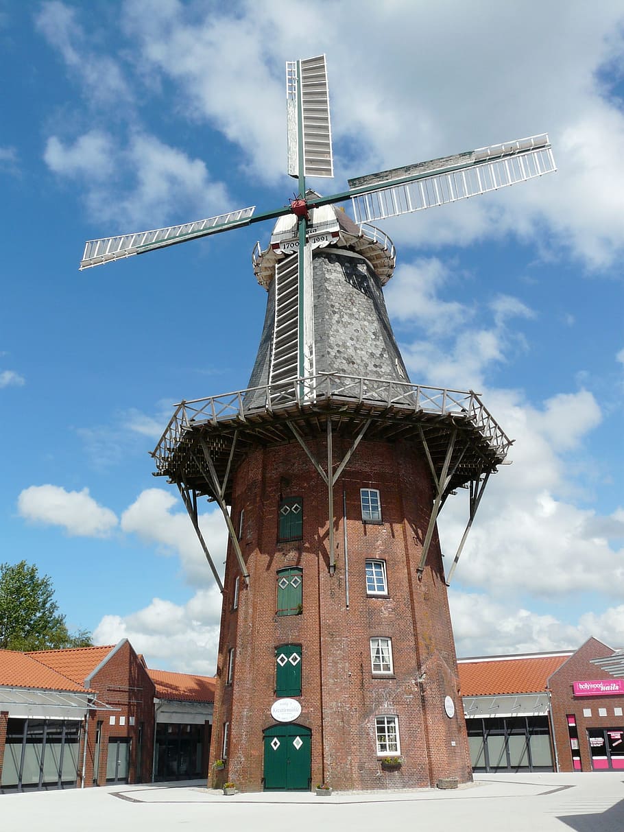 Mill, Windmill, Wing, Reel, wind reel, rotor, turn, energy, HD wallpaper