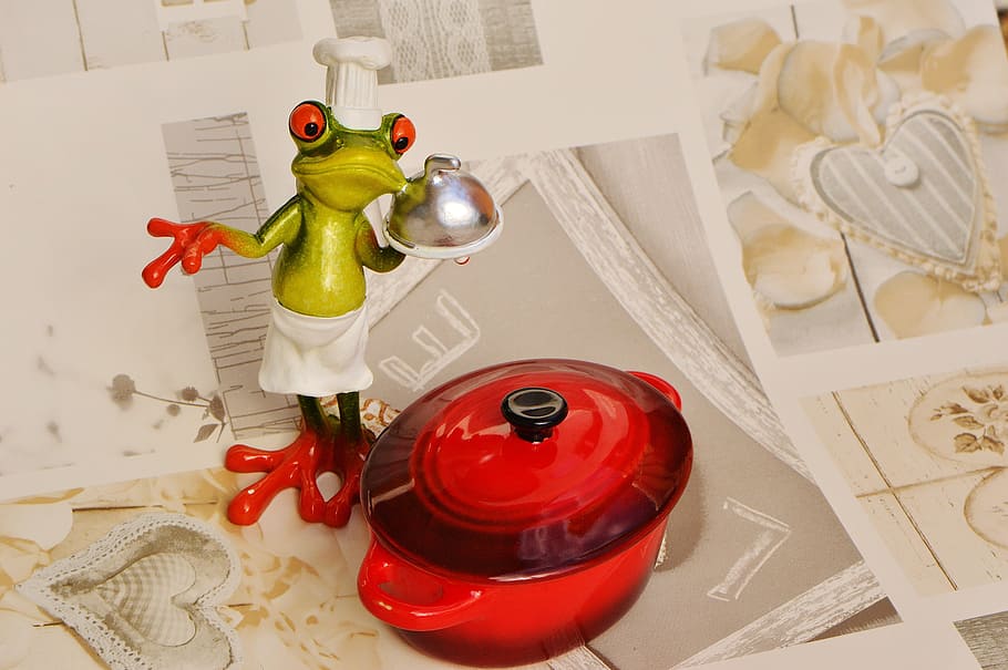 frog, cooking, eat, kitchen, gourmet, food, preparation, funny HD wallpaper