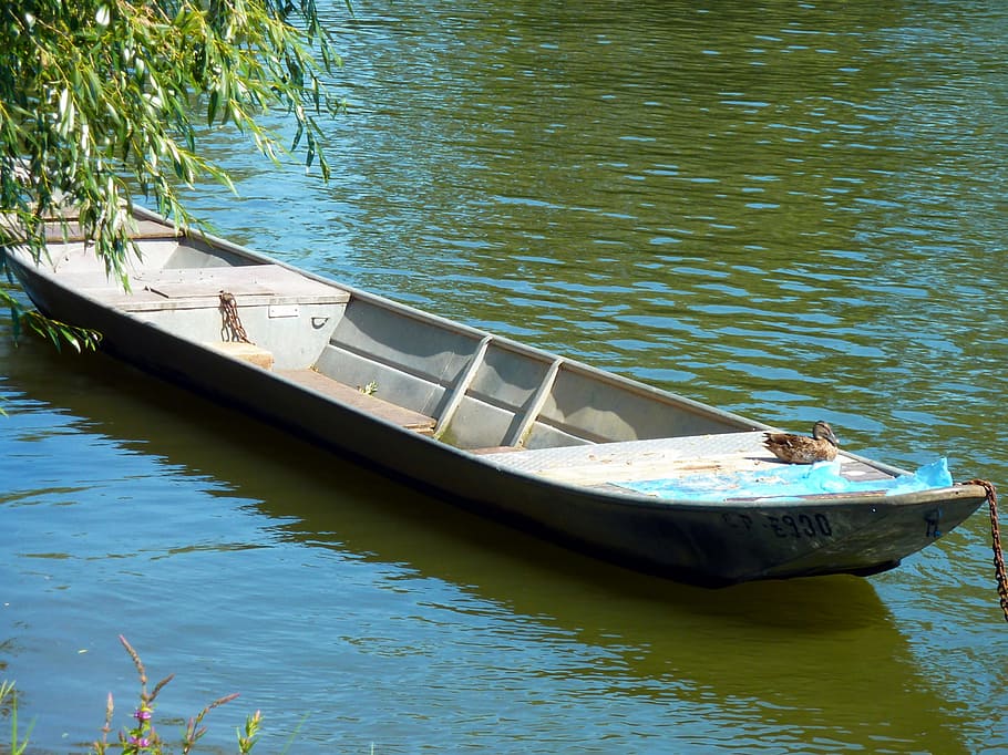 Nache, Boot, Water, Web, Channel, reflections, poke kahn, lake HD wallpaper