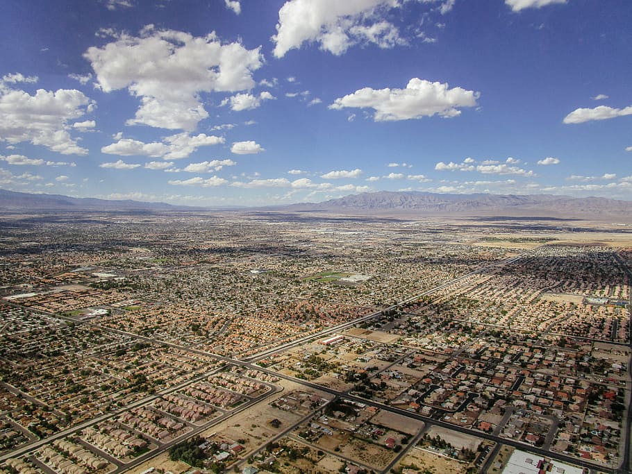 Suburban houses aerial, landscape, aerial View, cityscape, urban Scene HD wallpaper