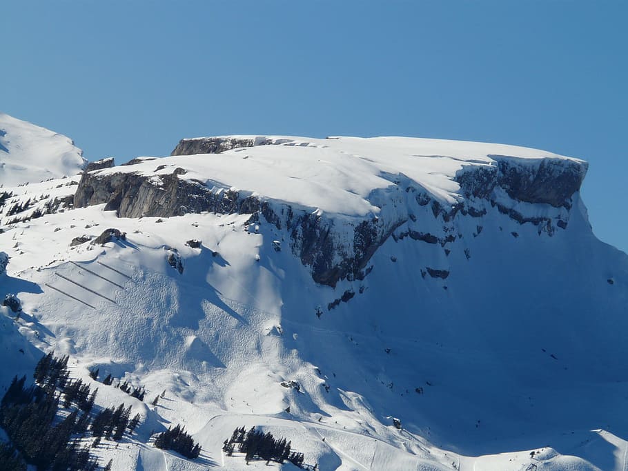 High, Mountain, Alpine, Allgäu, ifen, rock, ski area, skiing HD wallpaper