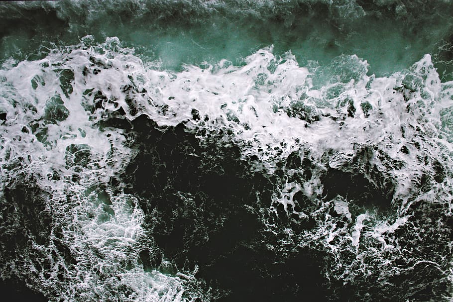 sea, ocean, water, waves, motion, splashing, sport, aquatic sport HD wallpaper