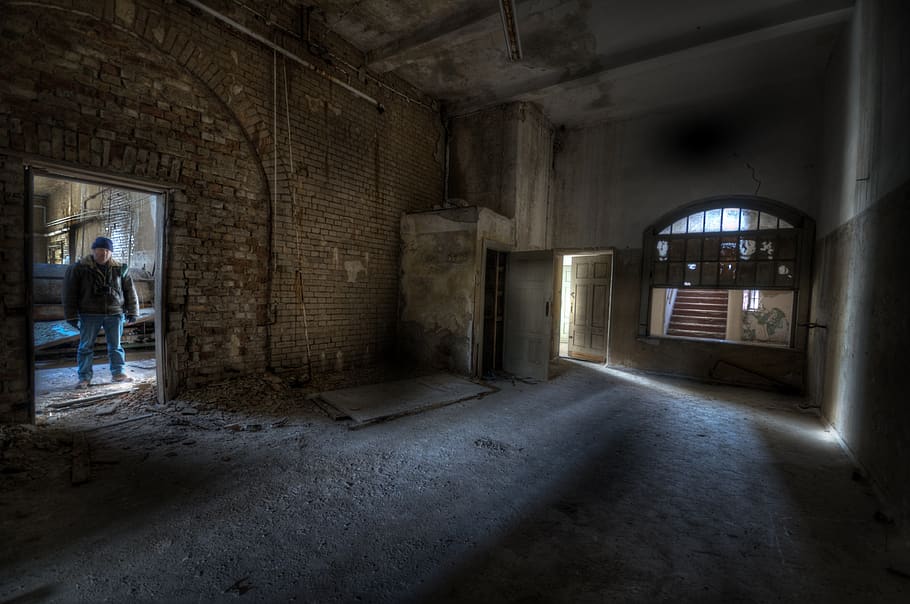 abandoned, architecture, indoors, cellar, dirt, building, fear HD wallpaper