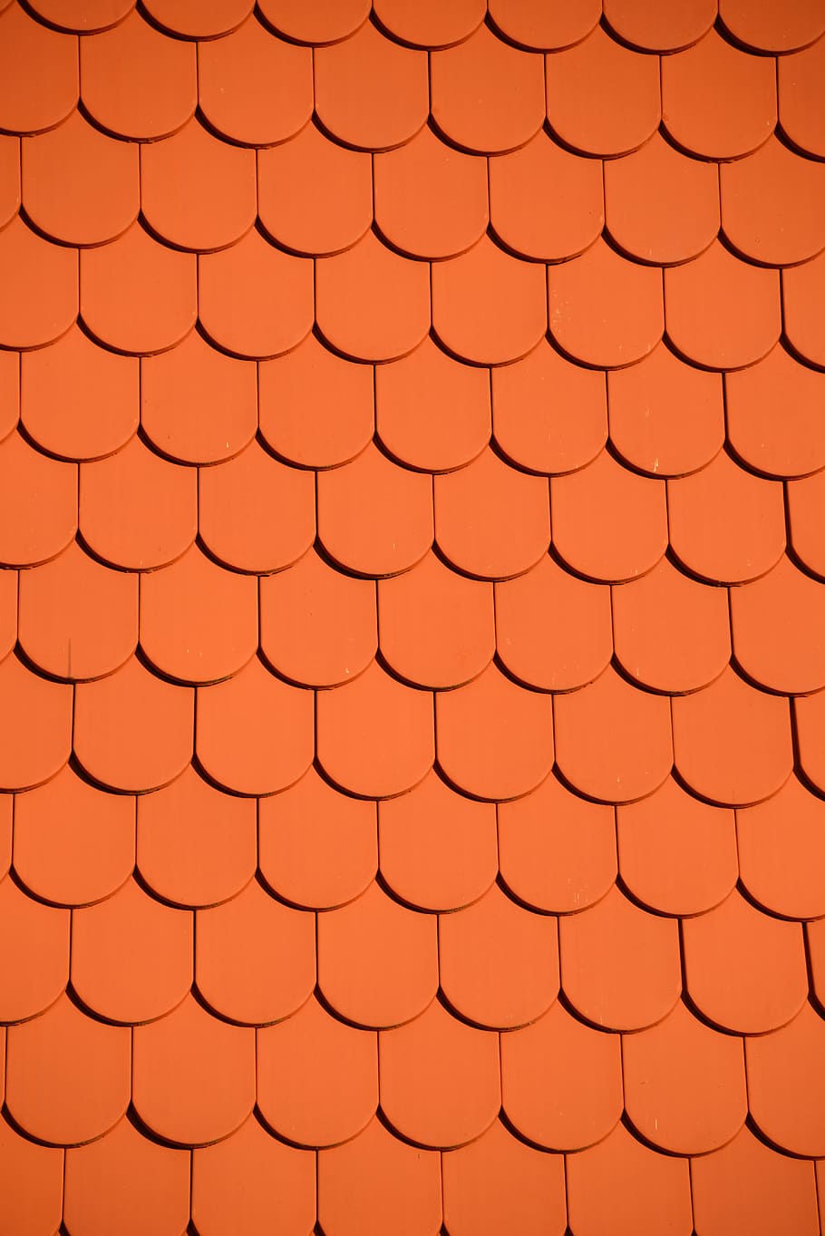 Brown Illustration, orange, pattern, roof, full frame, backgrounds HD wallpaper