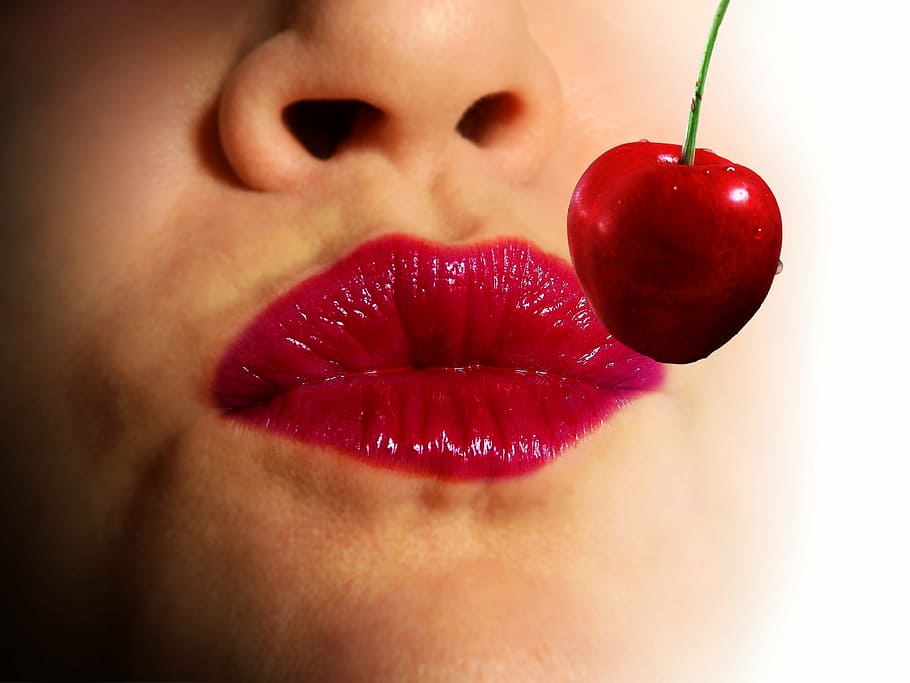 HD wallpaper: Cherry, lips, kiss, red, love, kiss mouth, lipstick, woman,  affection | Wallpaper Flare